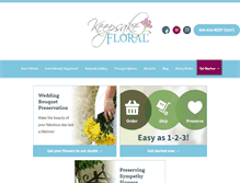 Tablet Screenshot of keepsakefloral.com